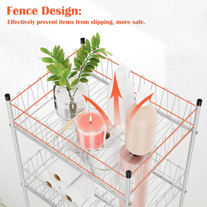5 Tier Water Bottle Organizer Rack Metal Free Standing Water Storage Rack Beverage Holder Bottled Water Stand for Floor, Space Saver Soda Drink Shelf for Kitchen Living Room, Black