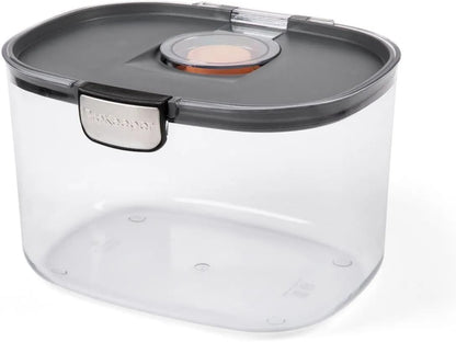 Progressive ProKeeper International Airtight Food Storage Container with Terracotta Disk for Freshness, Stackable & Dishwasher Safe, Ideal for Cookies, Baked Goods, & More 3 Quart
