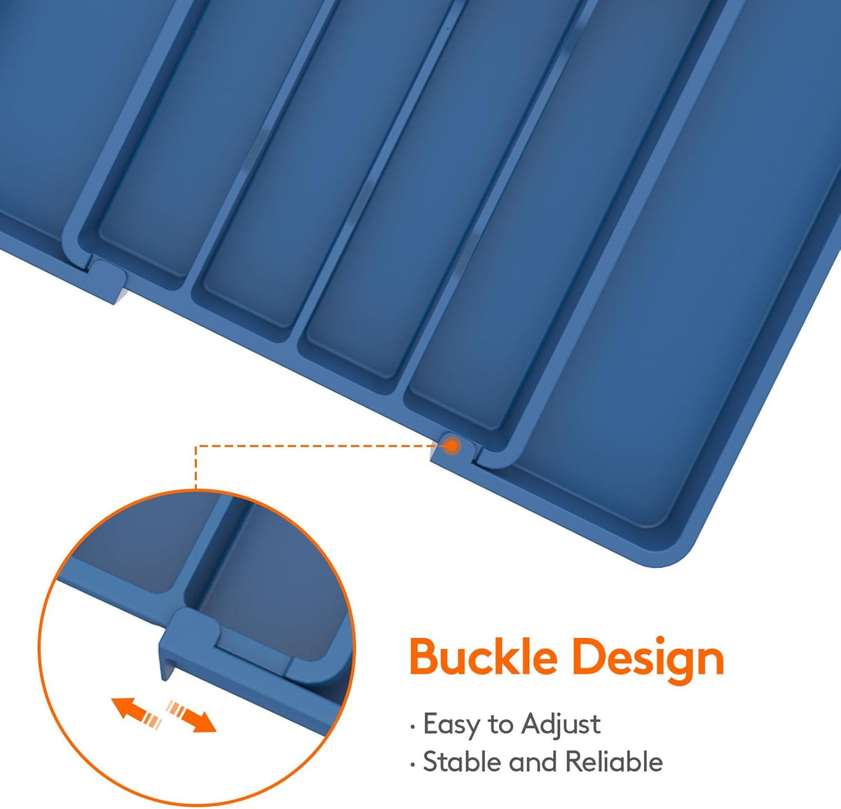 Silverware Organizer for Drawer, Expandable Utensil Tray