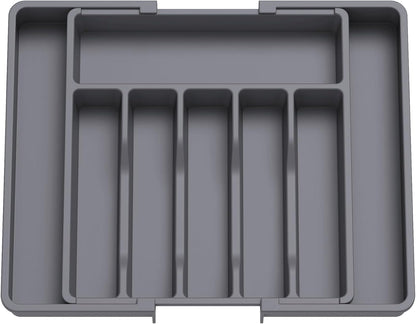 Silverware Organizer for Drawer, Expandable Utensil Tray