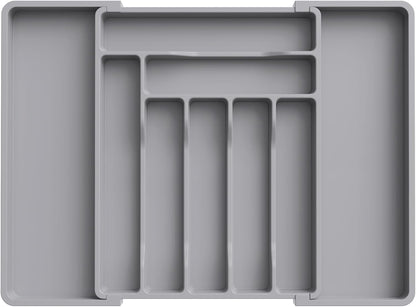 Silverware Organizer for Drawer, Expandable Utensil Tray