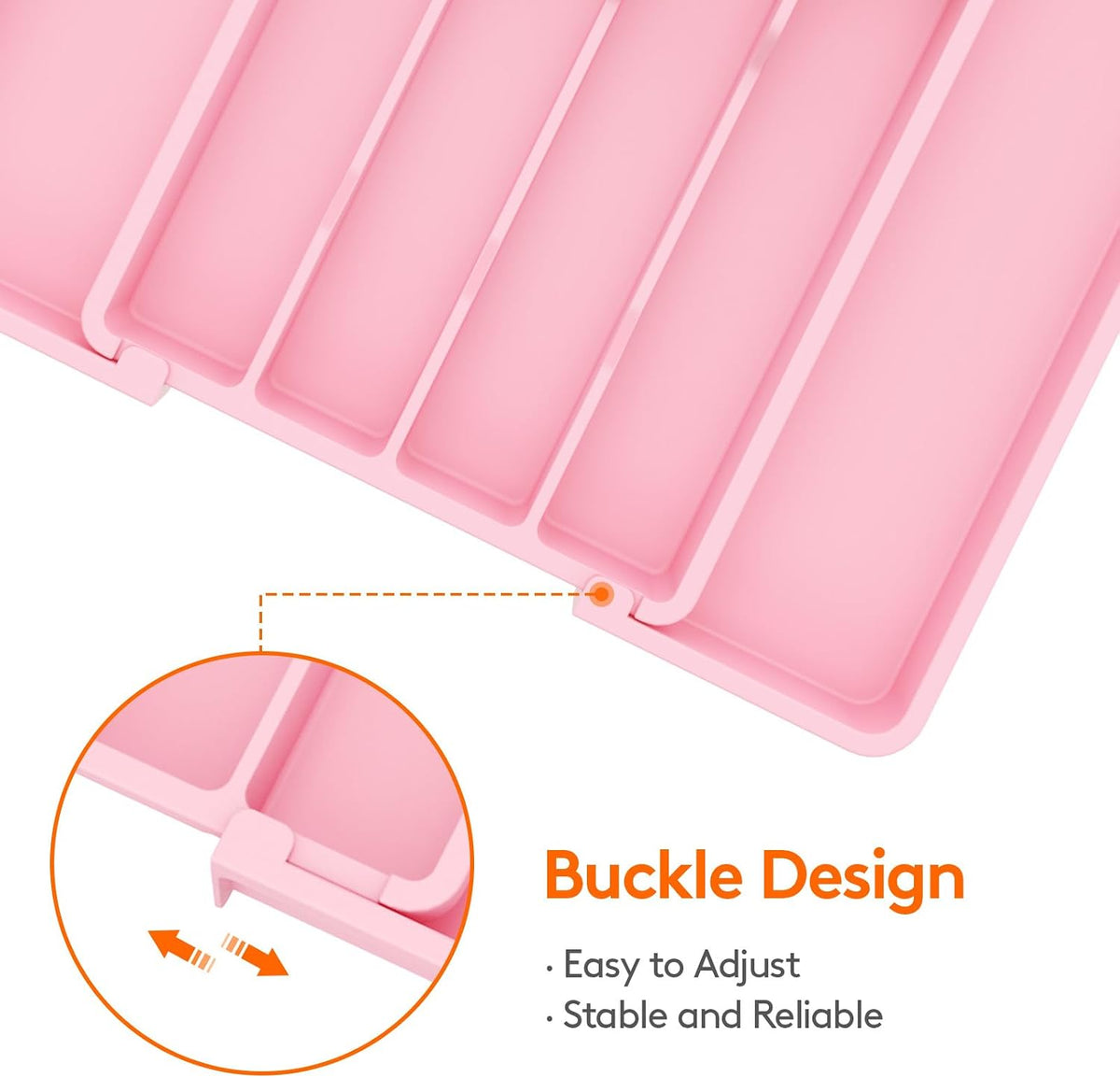 Silverware Organizer for Drawer, Expandable Utensil Tray
