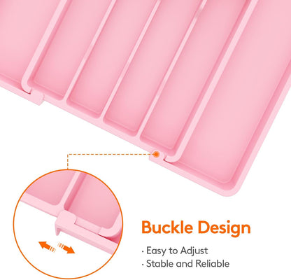 Silverware Organizer for Drawer, Expandable Utensil Tray