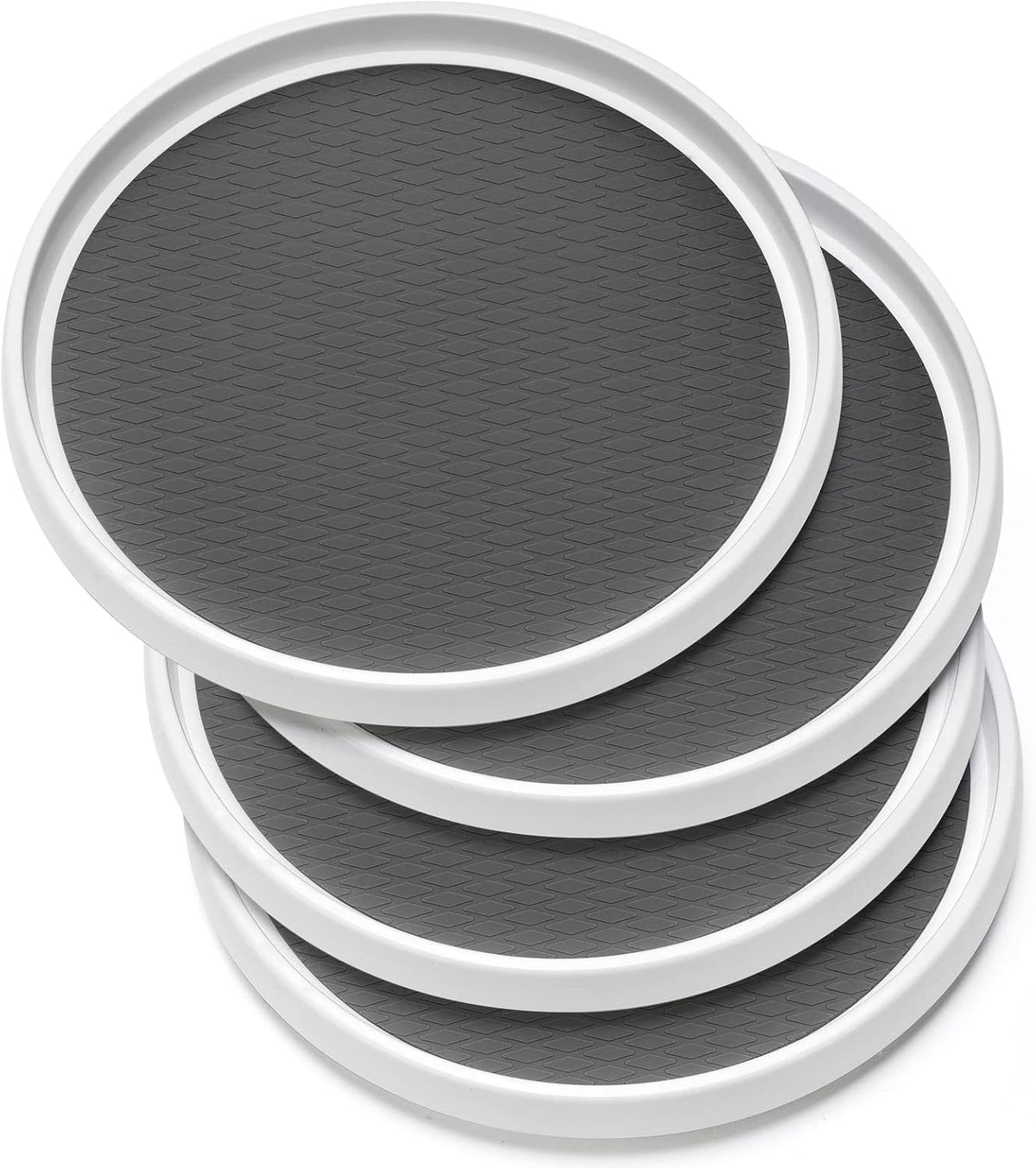 12-Inch Non-Skid Turntable Lazy Susan Organizer - Spinning Rack for Cabinet Table Top, Pantry Organization Storage, Kitchen, Fridge, Vanity, Countertop, Under Sink Organizing, Spice Spinner