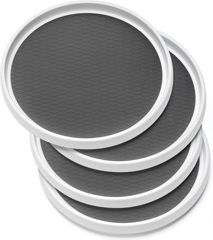 12-Inch Non-Skid Turntable Lazy Susan Organizer - Spinning Rack for Cabinet Table Top, Pantry Organization Storage, Kitchen, Fridge, Vanity, Countertop, Under Sink Organizing, Spice Spinner