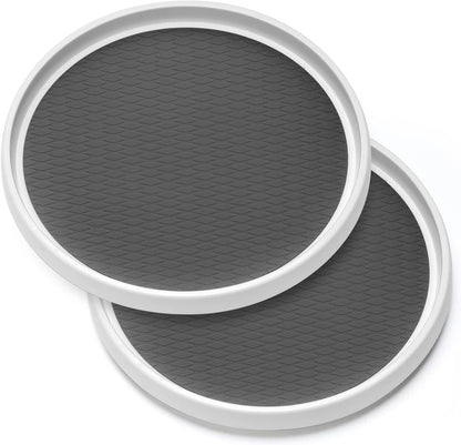 12-Inch Non-Skid Turntable Lazy Susan Organizer - Spinning Rack for Cabinet Table Top, Pantry Organization Storage, Kitchen, Fridge, Vanity, Countertop, Under Sink Organizing, Spice Spinner