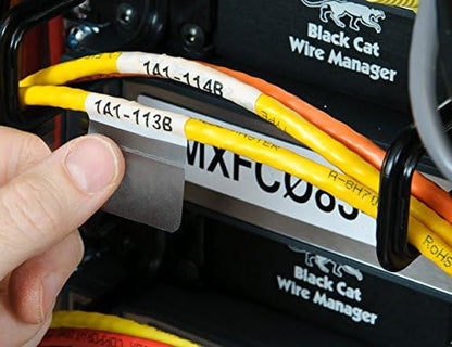 Brady Authentic (M21-500-595-WT) All-Weather Vinyl Label for Indoor/Outdoor ID, Lab and Equipment Labeling, Black on White- For M210, M210-LAB, M211, BMP21-PLUS and BMP21-LAB Printers, .5" W 21' L