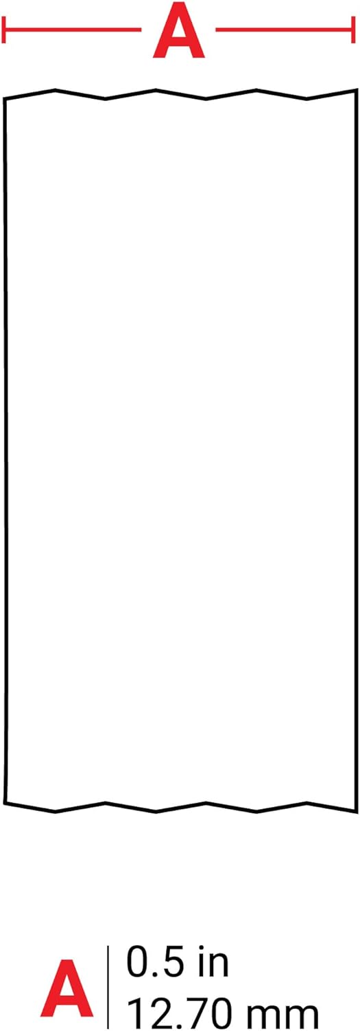 Brady Authentic (M21-500-595-WT) All-Weather Vinyl Label for Indoor/Outdoor ID, Lab and Equipment Labeling, Black on White- For M210, M210-LAB, M211, BMP21-PLUS and BMP21-LAB Printers, .5" W 21' L