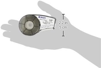 Brady Authentic (M21-500-595-WT) All-Weather Vinyl Label for Indoor/Outdoor ID, Lab and Equipment Labeling, Black on White- For M210, M210-LAB, M211, BMP21-PLUS and BMP21-LAB Printers, .5" W 21' L