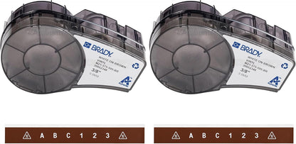 Brady Authentic (M21-500-595-WT) All-Weather Vinyl Label for Indoor/Outdoor ID, Lab and Equipment Labeling, Black on White- For M210, M210-LAB, M211, BMP21-PLUS and BMP21-LAB Printers, .5" W 21' L