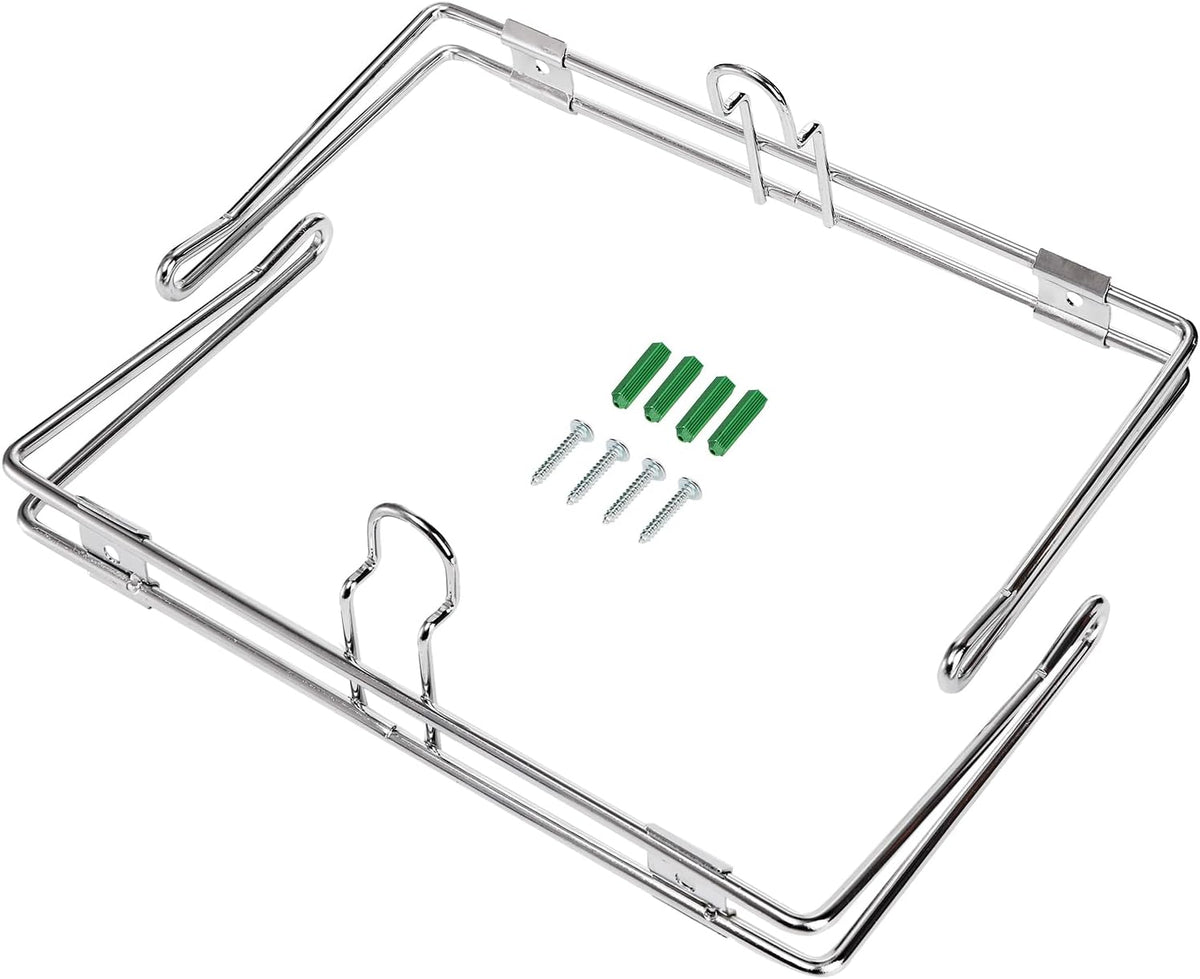 Lawei 2 Pack T-Shirt Bag Rack, Wall Mount Iron T-Shirt Bags Holder for Plastic Bags, Hanging Bag Holder/Dispenser for Grocery Store, Restaurant, Farmers Market, Retail Store and Business, 6 Inch Arms