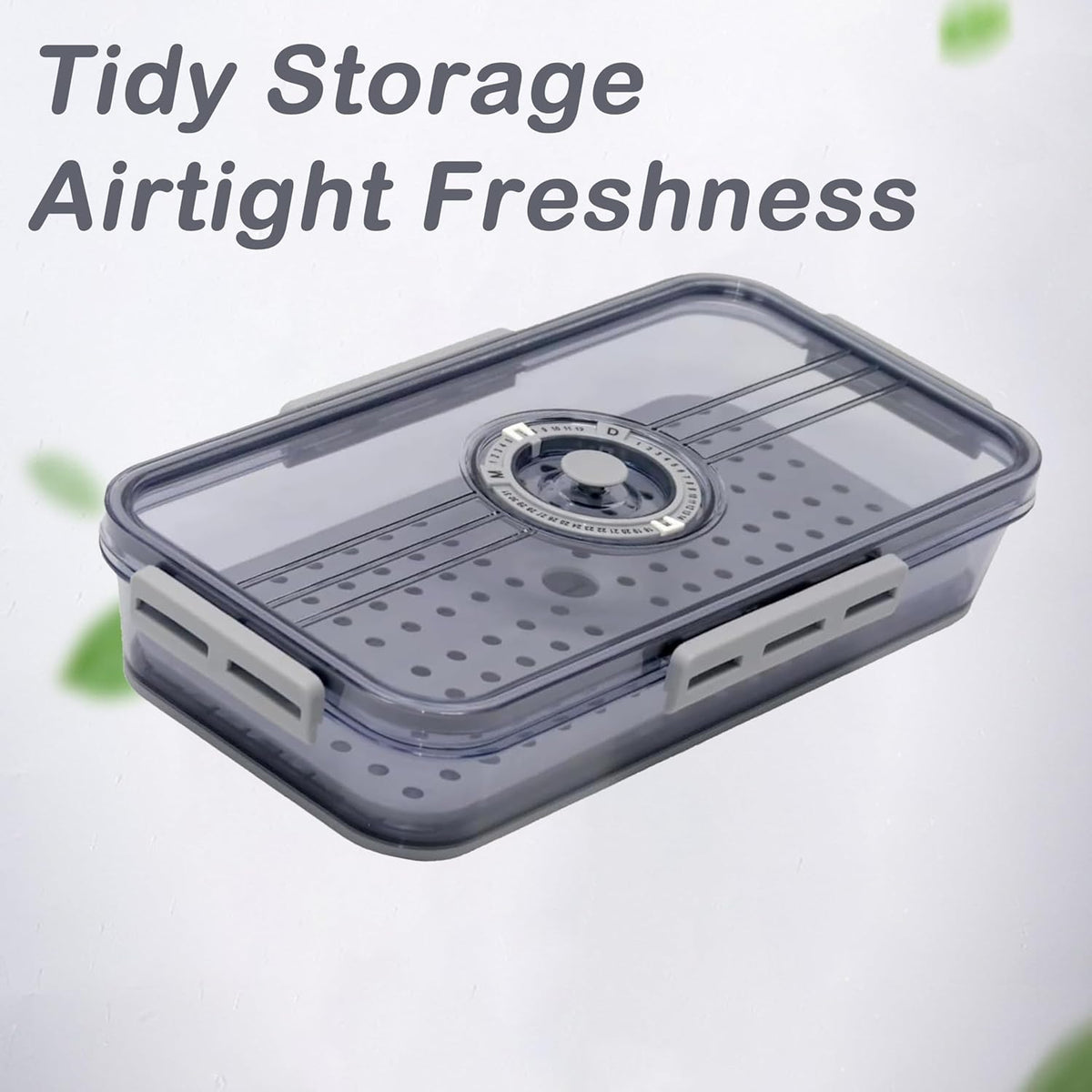 Airtight Deli Meat Container, Deli Meat Storage Box for Fridge Cold Cuts | Sealed leak-proof lid, built-in drip tray, keeps sliced meat fresh inside refrigerator