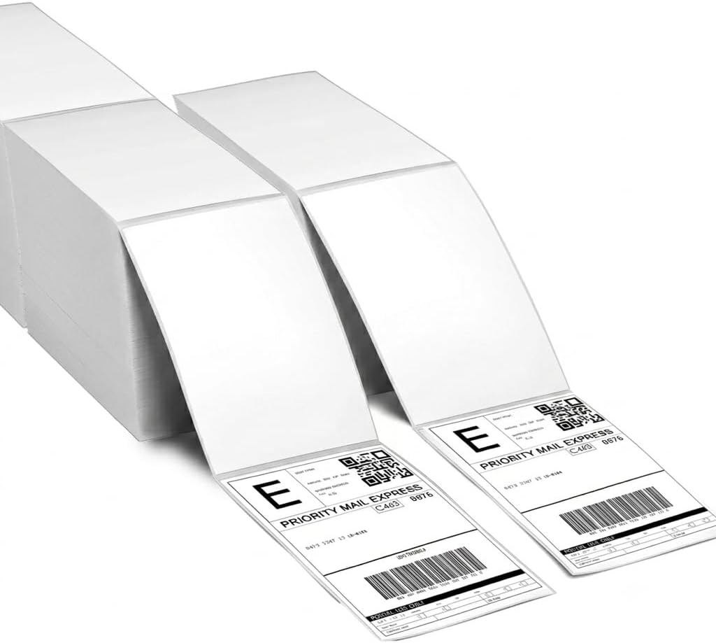 2 5/8" X 1” Direct Thermal Labels 2000 Per Roll Perforated