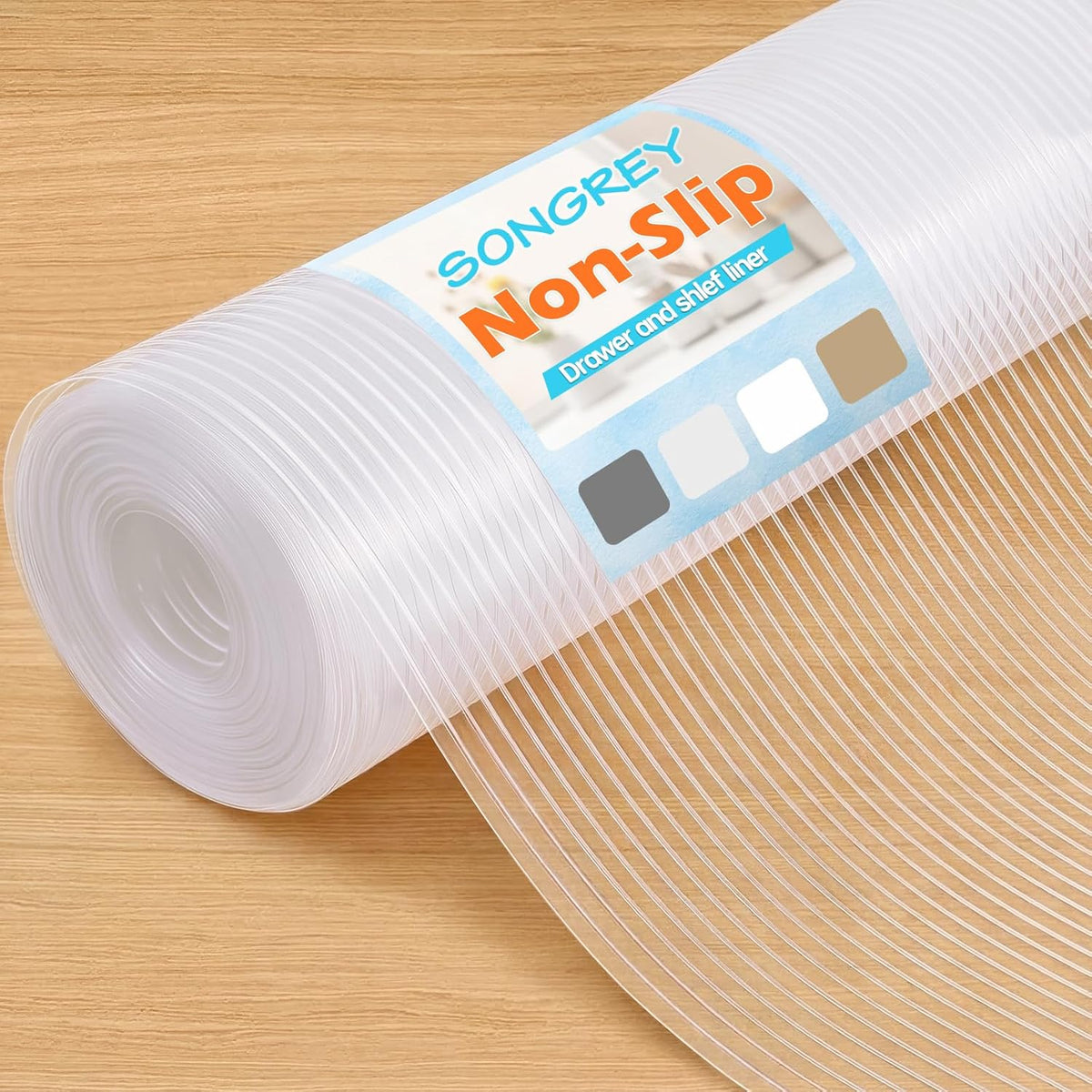 Waterproof Shelf Cabinet and Drawer Liner, 12IN x 20FT, Clear