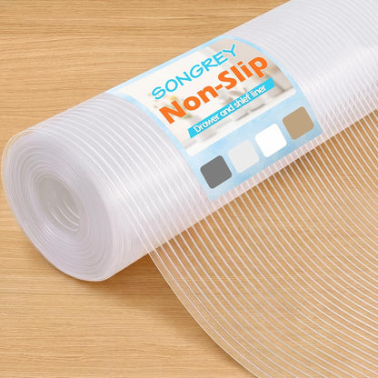 Waterproof Shelf Cabinet and Drawer Liner, 12IN x 20FT, Clear
