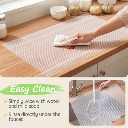 Waterproof Shelf Cabinet and Drawer Liner, 12IN x 20FT, Clear