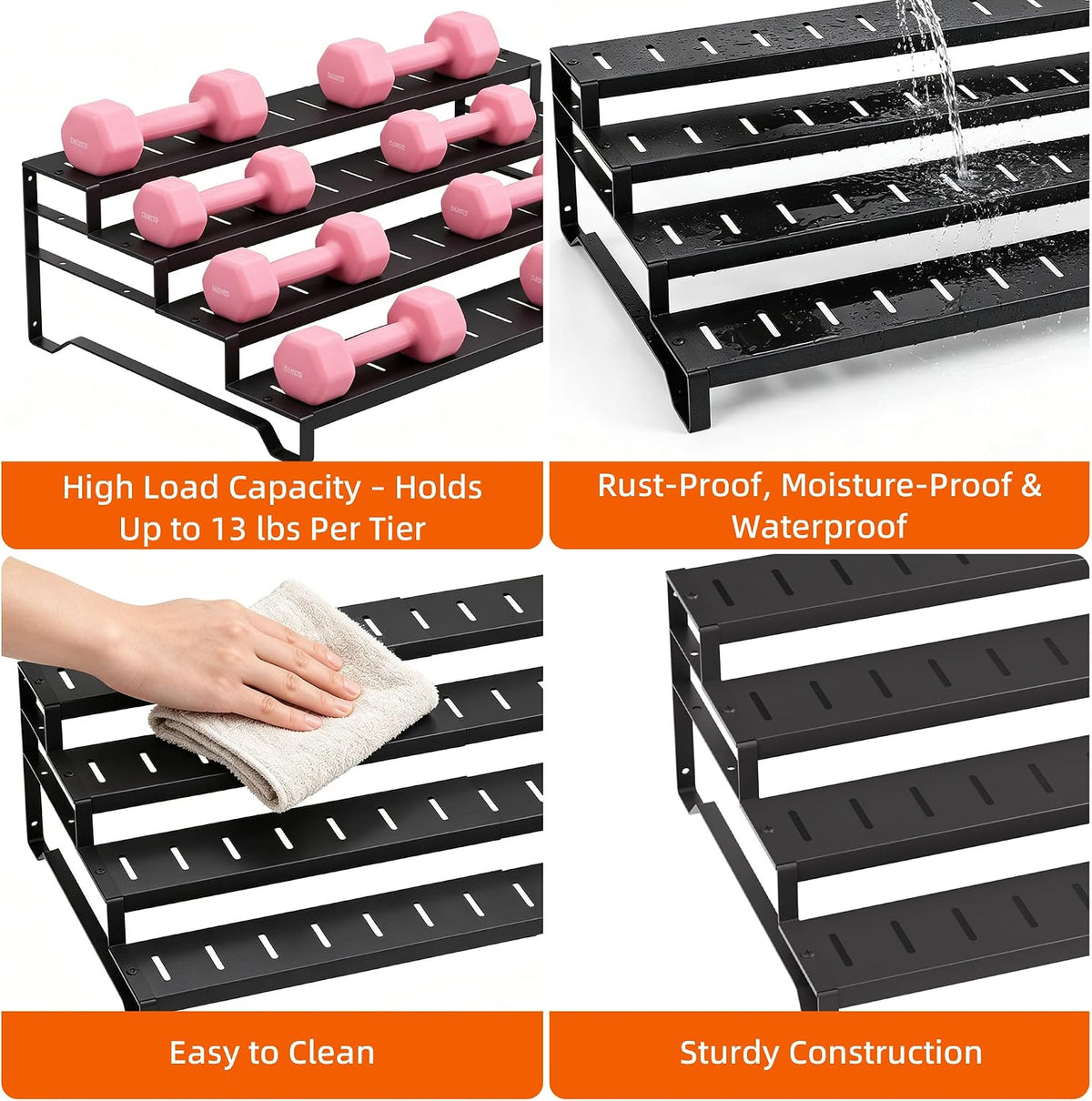 Expandable Can Organizer for Pantry, 3-Tier Adjustable Metal Can Rack | Tiered Countertop Shelf, Adjustable height Pantry Organizer for Kitchen Cabinet, Countertop & Canned Goods Storage