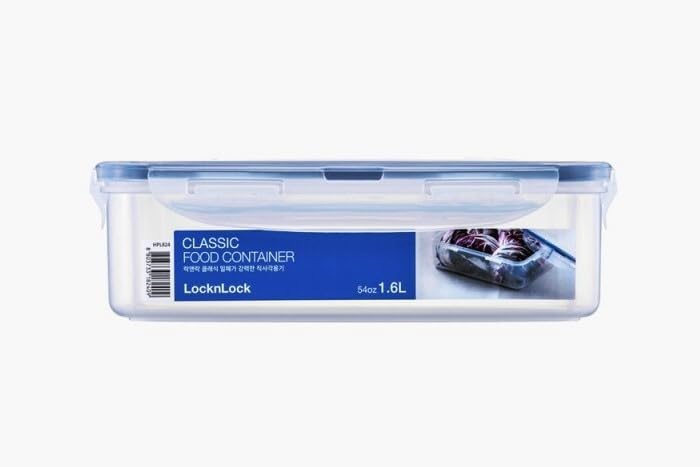 LOCK & LOCK Easy Essentials Pantry Food storage containers with lids / Pantry storage / Airtight containers, BPA free - Square - 11 cup - Great for Sugar, Clear