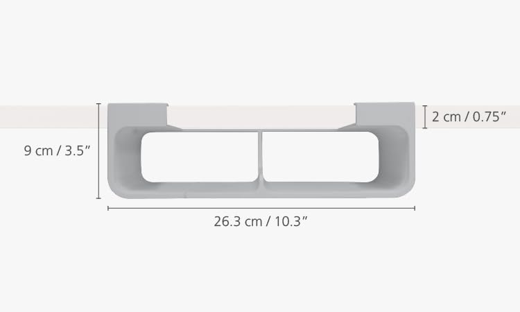 Joseph Joseph CupboardStore Under Shelf Storage Plastic Wrap, Film, Foil and Bag Space Saving Cabinet Organizer | Plastic Wrap