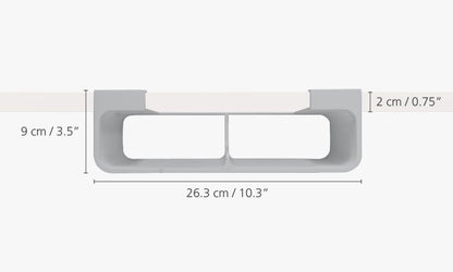 Joseph Joseph CupboardStore Under Shelf Storage Plastic Wrap, Film, Foil and Bag Space Saving Cabinet Organizer | Plastic Wrap