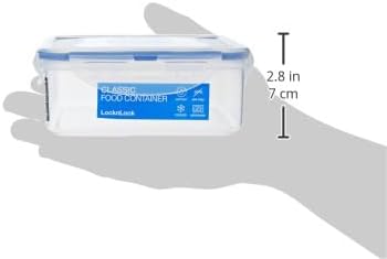 LOCK & LOCK Easy Essentials Pantry Food storage containers with lids / Pantry storage / Airtight containers, BPA free - Square - 11 cup - Great for Sugar, Clear
