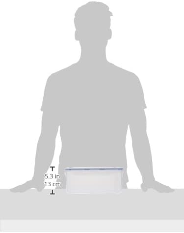 LOCK & LOCK Easy Essentials Pantry Food storage containers with lids / Pantry storage / Airtight containers, BPA free - Square - 11 cup - Great for Sugar, Clear