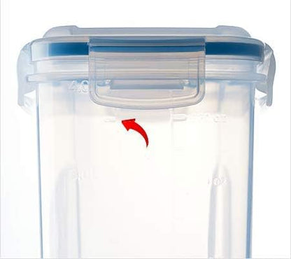 Komax Biokips Cereal Containers Storage Set of 2 – Airtight Food Storage Containers – Cereal Dispenser for All Dry Foods – BPA-Free Cereal Container Set for Pantry Organization and Storage (135 oz)