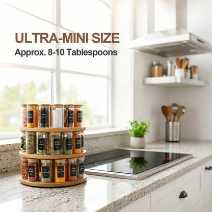 Glass Storage Containers with Lids, Set of 6 Jars (0.6Qt/1Qt/1.5Qt) | Glass Pantry Storage Containers, Pantry Organization, BPA Free, Kitchen Canisters, Dry Food Flour Cereal Sugar Tea Coffee