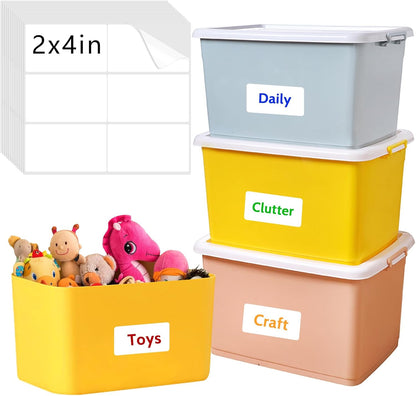 1120 PCS Removable Freezer Labels for Organizing, 1”x3” Frozen Food Labels Stickers, Tear-Resistant No Residue Blank Sticker Labels to Write On, Removable Labels for Food Containers