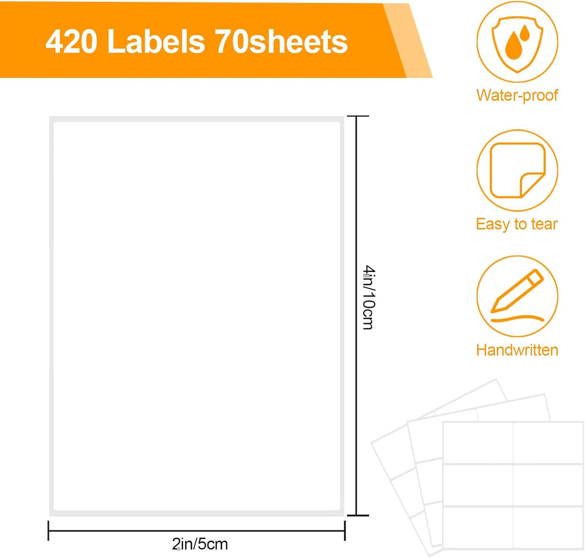 1120 PCS Removable Freezer Labels for Organizing, 1”x3” Frozen Food Labels Stickers, Tear-Resistant No Residue Blank Sticker Labels to Write On, Removable Labels for Food Containers