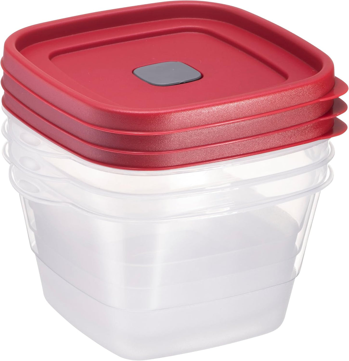 16-Piece BPA-Free Plastic Food Storage Set, Red Vented Lids - Microwave, Dishwasher Safe: Perfect for Meal Prep, Leftovers, and Kitchen Organization