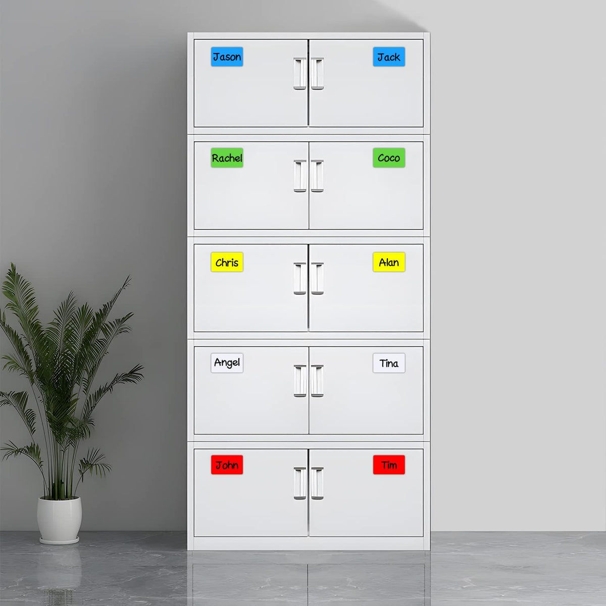 Dry Erase Magnetic Labels 4x2 Inch White, Reusable Magnetic Dry Erase Labels for Classroom Office Whiteboards，Pack of 40