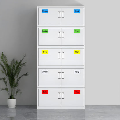 Dry Erase Magnetic Labels 4x2 Inch White, Reusable Magnetic Dry Erase Labels for Classroom Office Whiteboards，Pack of 40