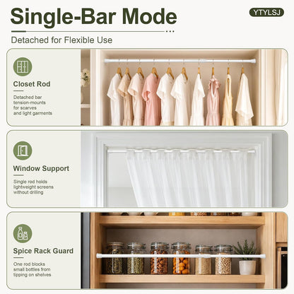 4-Pack RV Fridge Bars, Adjustable RV Tension Rods, 19.5-36.7"