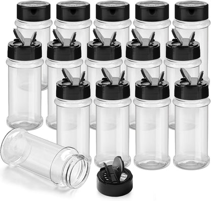 14 Pcs 3 Oz Spice Jars Plastic Seasoning Containers