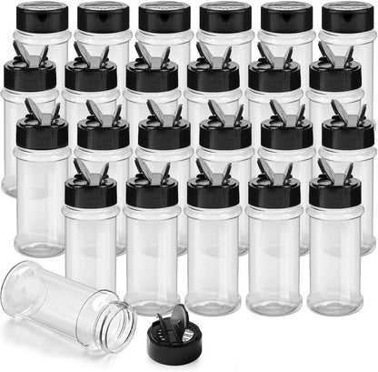 14 Pcs 3 Oz Spice Jars Plastic Seasoning Containers