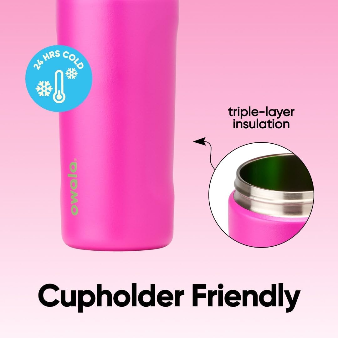 FreeSip Insulated Stainless Steel Water Bottle with Straw for Sports and Travel, BPA-Free, 32oz, Foggy Tide - Colors B