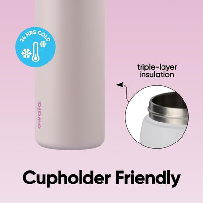 FreeSip Insulated Stainless Steel Water Bottle with Straw for Sports and Travel, BPA-Free, 32oz, Foggy Tide - Colors B