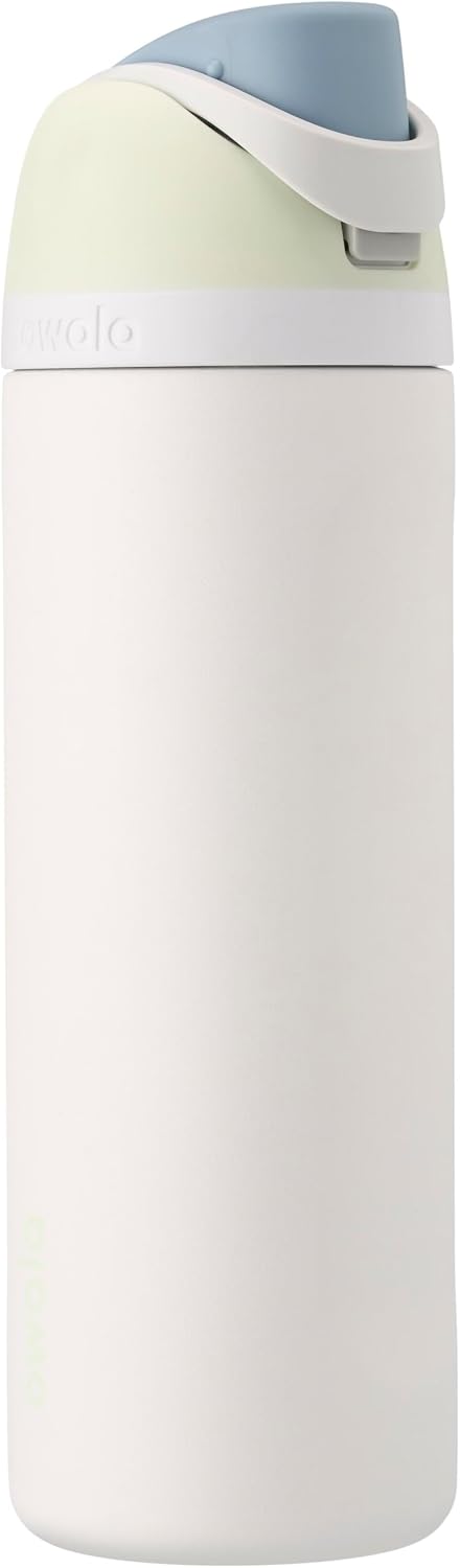 FreeSip Insulated Stainless Steel Water Bottle with Straw for Sports and Travel, BPA-Free, 32oz, Foggy Tide - Colors B