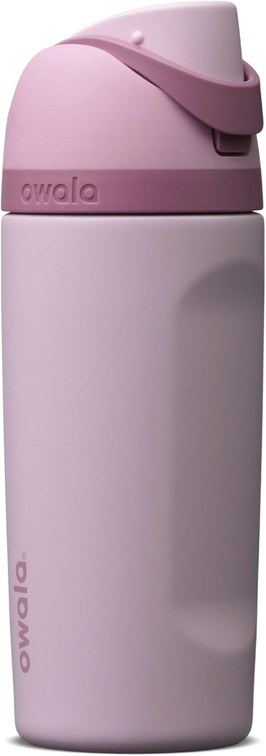 FreeSip Insulated Stainless Steel Water Bottle with Straw for Sports and Travel, BPA-Free, 32oz, Foggy Tide - Colors B