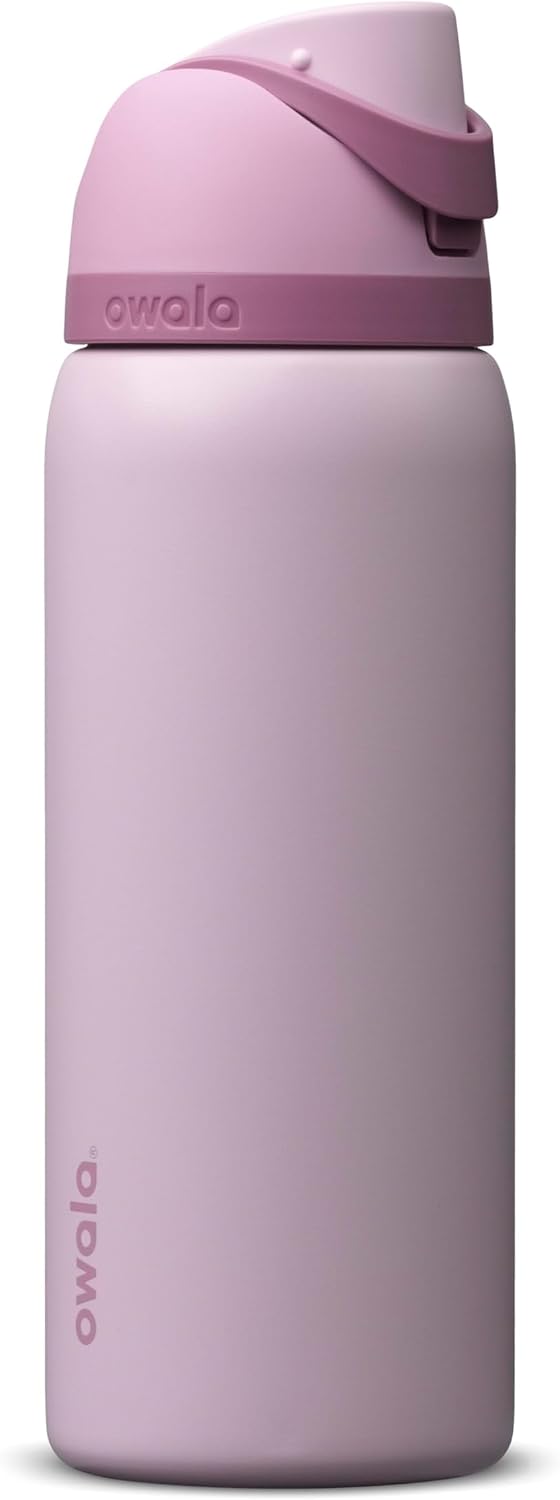 FreeSip Insulated Stainless Steel Water Bottle with Straw for Sports and Travel, BPA-Free, 32oz, Foggy Tide - Colors B
