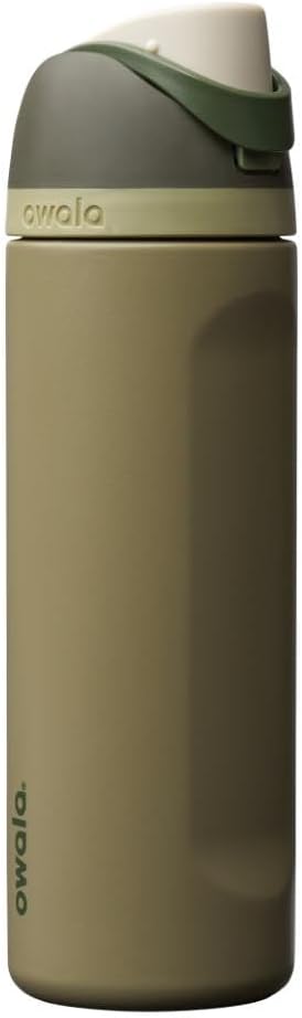 FreeSip Insulated Stainless Steel Water Bottle with Straw for Sports and Travel, BPA-Free, 32oz, Foggy Tide - Colors B