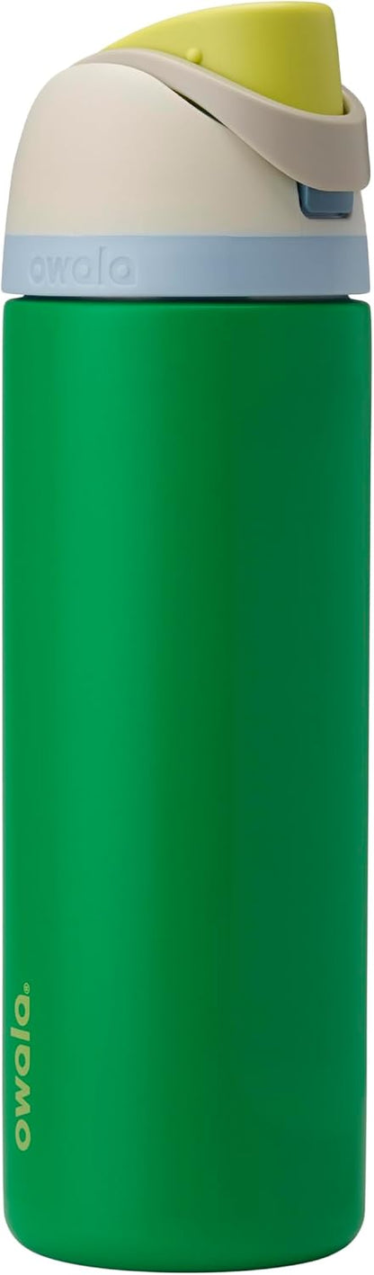 FreeSip Insulated Stainless Steel Water Bottle with Straw for Sports and Travel, BPA-Free, 32oz, Foggy Tide - Colors B