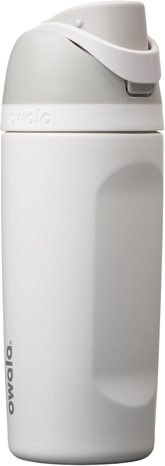 FreeSip Insulated Stainless Steel Water Bottle with Straw for Sports and Travel, BPA-Free, 32oz, Foggy Tide - Colors B