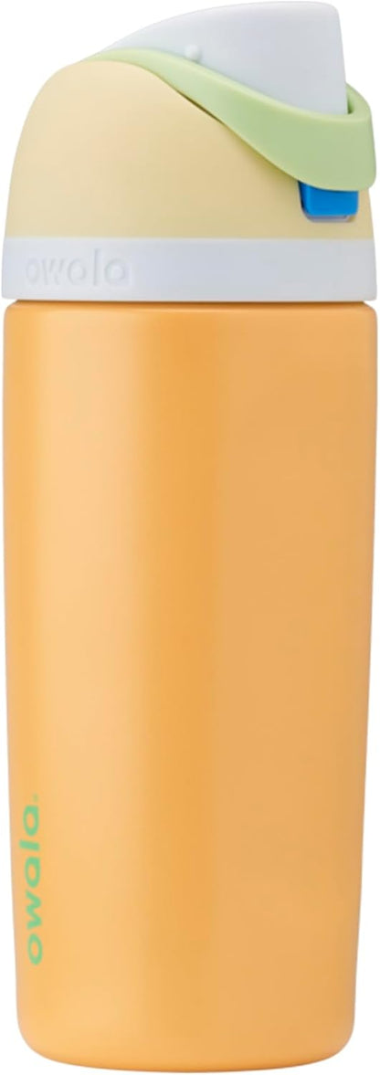 FreeSip Insulated Stainless Steel Water Bottle with Straw for Sports and Travel, BPA-Free, 32oz, Foggy Tide - Colors B