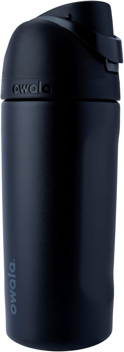 FreeSip Insulated Stainless Steel Water Bottle with Straw for Sports and Travel, BPA-Free, 32oz, Foggy Tide - Colors B