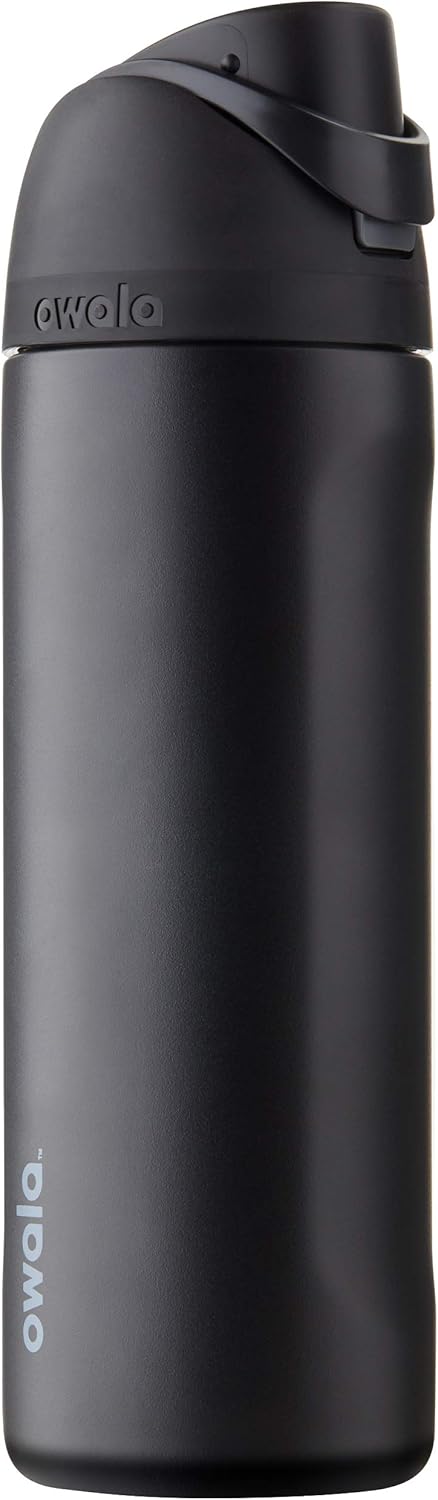 FreeSip Insulated Stainless Steel Water Bottle with Straw for Sports and Travel, BPA-Free, 32oz, Foggy Tide - Colors B