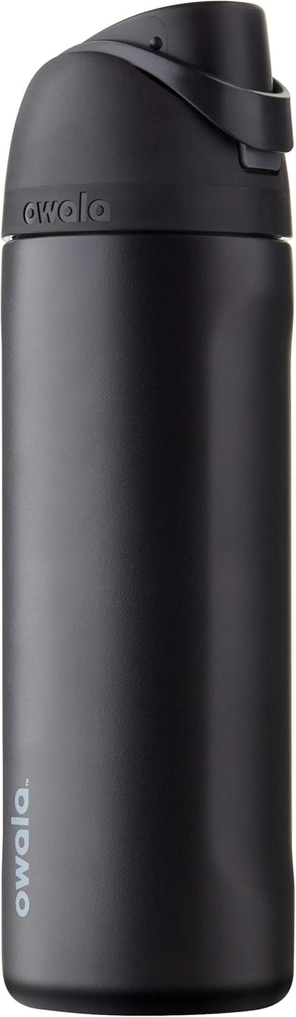 FreeSip Insulated Stainless Steel Water Bottle with Straw for Sports and Travel, BPA-Free, 32oz, Foggy Tide - Colors B