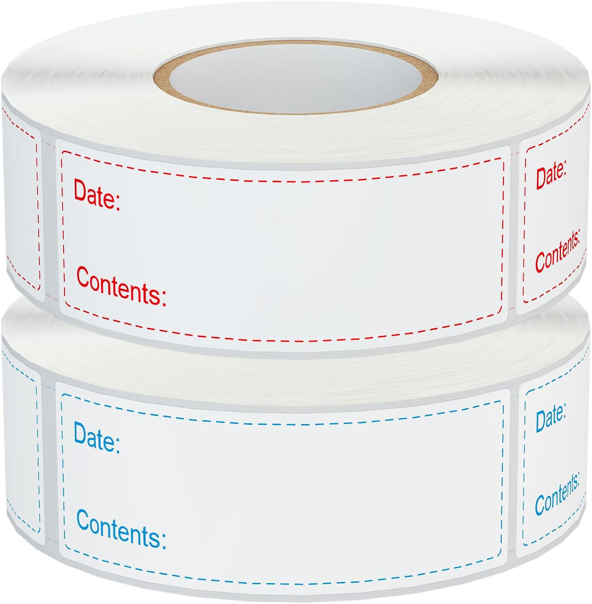 1000 Pcs 1"x3" Removable Freezer Labels for Food Containers | Waterproof Food Storage Labels for Containers, Oil Resistant No-Residue Easy Clean for Kitchen Restaurant Grocery Store Marke