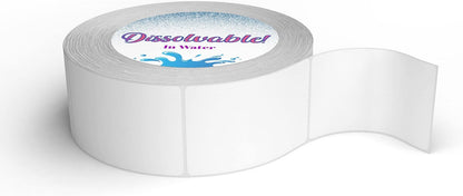 Blank White 1 X 2 Dissolvable Food Labels - Washes Off Qucikly No Residue - for Food Prepe and Rotation, Canning and More! Made in The USA